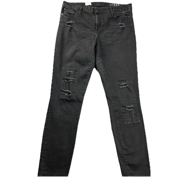 Gap 1969 Jeans Women. Black High Rise Skinny Size 30 - Picture 1 of 6